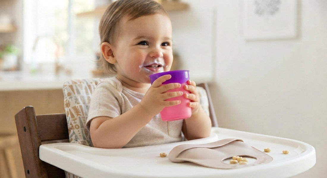 3 Ways to Make High Chair Cup Training EASY (Without the Mess)